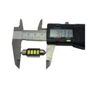 Set 2 becuri LED auto C5W sofit UltraBright pentru bec numar, plafoniere, portbagaj, lumina alba 6000k