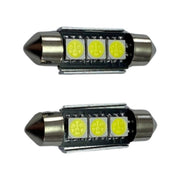 Set 2 becuri LED auto C5W sofit UltraBright pentru bec numar, plafoniere, portbagaj, lumina alba 6000k,3 LEDURI,CANBUS