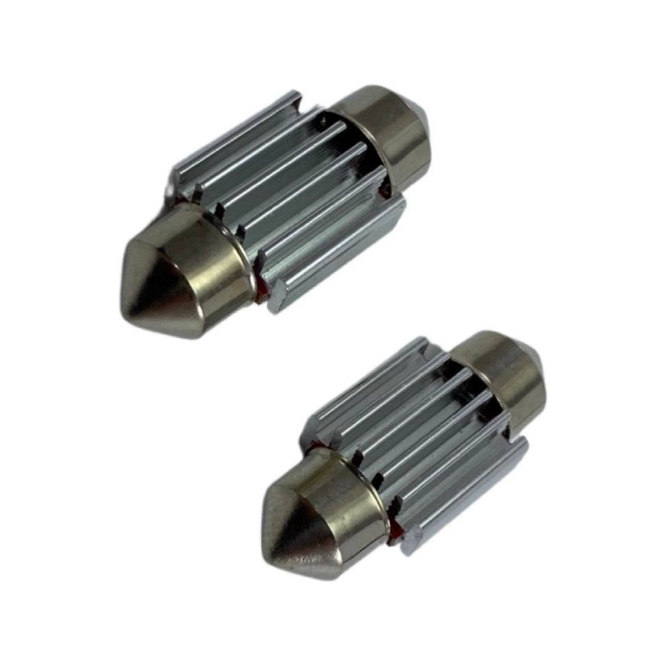 Set 2 becuri LED auto C5W sofit UltraBright pentru bec numar, plafoniere, portbagaj, lumina alba 6000k,18 SMD,CANBUS