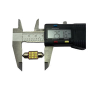 Set 2 becuri LED auto C5W sofit UltraBright pentru bec numar, plafoniere, portbagaj, lumina alba 6000k,18 SMD,CANBUS