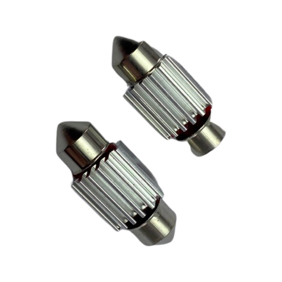 Set 2 becuri LED auto C5W sofit UltraBright pentru bec numar, plafoniere, portbagaj, lumina alba 6000k,10 SMD