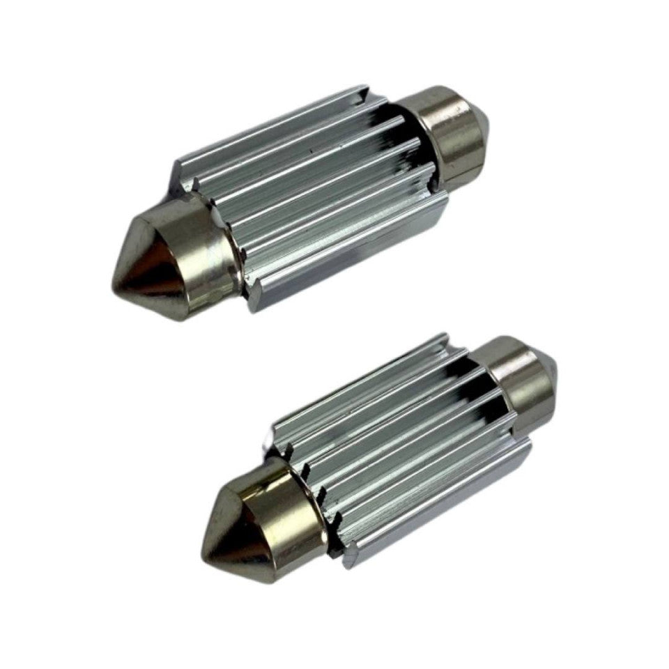 Set 2 becuri LED auto C5W sofit UltraBright pentru bec numar, plafoniere, portbagaj, lumina alba 6000k,4 LEDURI