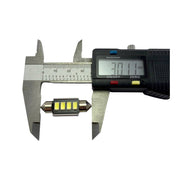 Set 2 becuri LED auto C5W sofit UltraBright pentru bec numar, plafoniere, portbagaj, lumina alba 6000k,4 LEDURI