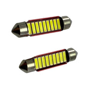 Set 2 becuri LED auto C5W sofit UltraBright pentru bec numar, plafoniere, portbagaj, lumina alba 6000k,9 SMD , CANBUS