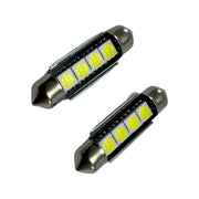 Set 2 becuri LED auto C5W sofit UltraBright pentru bec numar, plafoniere, portbagaj, lumina alba 6000k ,4 LEDURI , CANBUS