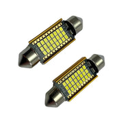 Set 2 becuri LED auto C5W sofit UltraBright pentru bec numar, plafoniere, portbagaj, lumina alba 6000k ,24 SMD , CANBUS