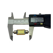 Set 2 becuri LED auto C5W sofit UltraBright pentru bec numar, plafoniere, portbagaj, lumina alba 6000k ,24 SMD , CANBUS