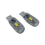 Set 2 becuri LED auto T10 W5W UltraBright pentru pozitie, plafoniere, portbagaj, lumina alba 6000k,5 SMD ,CANBUS