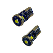 Set 2 becuri LED auto T10 W5W UltraBright pentru pozitie, plafoniere, portbagaj, lumina alba 6000k, 3 SMD ,CANBUS