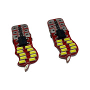 Set 2 becuri LED auto T10 W5W UltraBright pentru pozitie, plafoniere, portbagaj, lumina alba 6000k