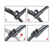 Set 2 buc stergatoare parbriz auto dedicate BMW SERIA 7 (F01 F02)