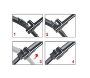 Set 2 buc stergatoare parbriz auto dedicate Peugeot 207 2006-2012