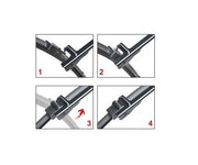 Set 2 buc stergatoare parbriz auto dedicate Volkswagen Polo 2001-2005