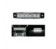 Set 2 bucati, lampa laterala 6 leduri 12V, pentru camioane, remorci, tractoare, lumina alba