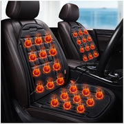 Set 2 Huse scaun auto cu Incalzire ,anti-transpiratie, aspect elegant, material respirabil,2 trepte de putere , 12V