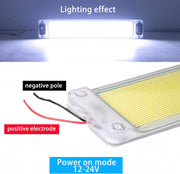 SET 2 LampI pentru interior AUTO/CASA LED cu buton ON/OFF /30x3x1.2cm 12/24V