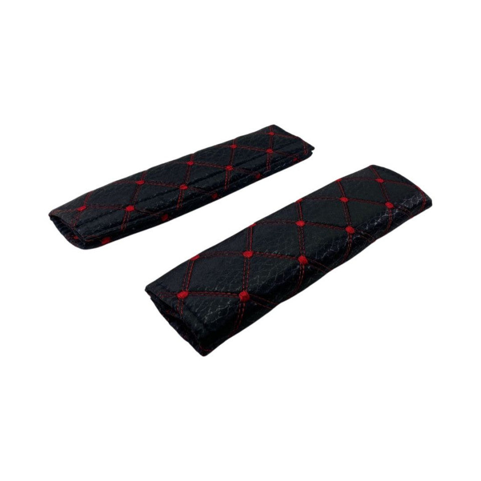 Set 2 protectii pentru centura auto ROSU+NEGRU
