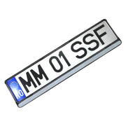 Set 2 x Suport numar inmatriculare slim, pentru BMW, dimensiune standard, potrivire perfecta, plastic flexibil