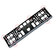 Set 2 x Suport numar inmatriculare slim, pentru DACIA, dimensiune standard, potrivire perfecta, plastic flexibil