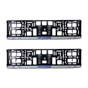 Set 2 x Suport numar inmatriculare slim, pentru HYUNDAI, dimensiune standard, potrivire perfecta, plastic flexibil