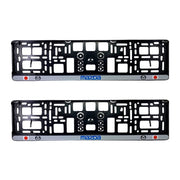 Set 2 x Suport numar inmatriculare slim, pentru MAZDA dimensiune standard, potrivire perfecta, plastic flexibil