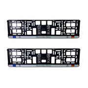 Set 2 x Suport numar inmatriculare slim, pentru MERCEDES dimensiune standard, potrivire perfecta, plastic flexibil