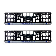 Set 2 x Suport numar inmatriculare slim, pentru PEUGEOT dimensiune standard, potrivire perfecta, plastic flexibil