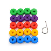 Set 20 capace prezoane pe 17 + cheie de scos capacele, VW/ Audi /Skoda, culoare galben