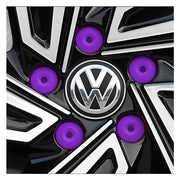 Set 20 capace prezoane pe 17 + cheie de scos capacele, VW/ Audi /Skoda, culoare mov