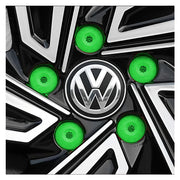 Set 20 capace prezoane pe 17 + cheie de scos capacele, VW/ Audi /Skoda, culoare verde