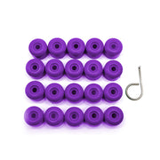 Set 20 capace prezoane pe 17 + cheie de scos capacele, VW/ Audi /Skoda, culoare mov