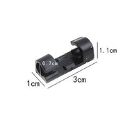 Set 20 cleme pentru fire, Plastic, 3x1 cm, NEGRE ,Foarte utile