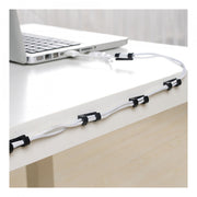 Set 20 cleme pentru fire, Plastic, 3x1 cm, NEGRE ,Foarte utile