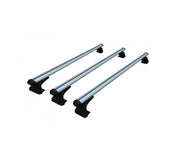 Set 3 bare portbagaj din aluminiu 150 cm, fixare pe caroserie, cu surub, compatibile cu VW Transporter T5, T6