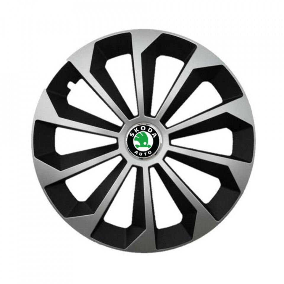 Set 4 capace 15 inch // Grafit FAME II, compatibil cu gama auto SKODA,bi-color