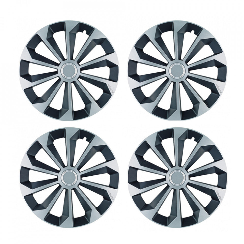 Set 4 capace 15 inch // Grafit FAME II, compatibil cu gama auto SKODA,bi-color