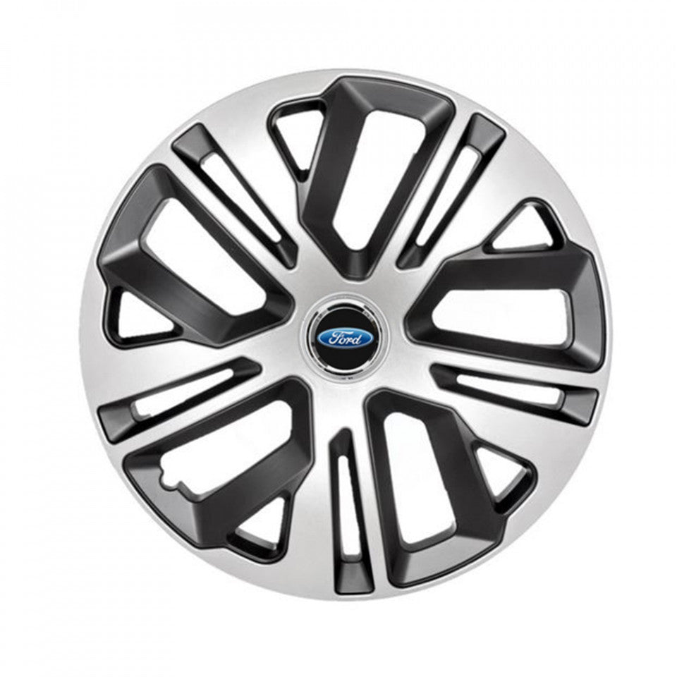 Set 4 capace 15 inch // Grafit Raven II, compatibil cu gama auto FORD ,bi-color