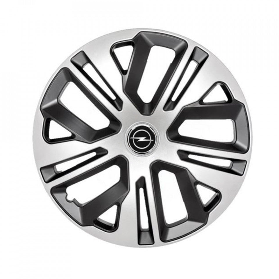 Set 4 capace 15 inch // Grafit Raven II, compatibil cu gama auto OPEL,bi-color