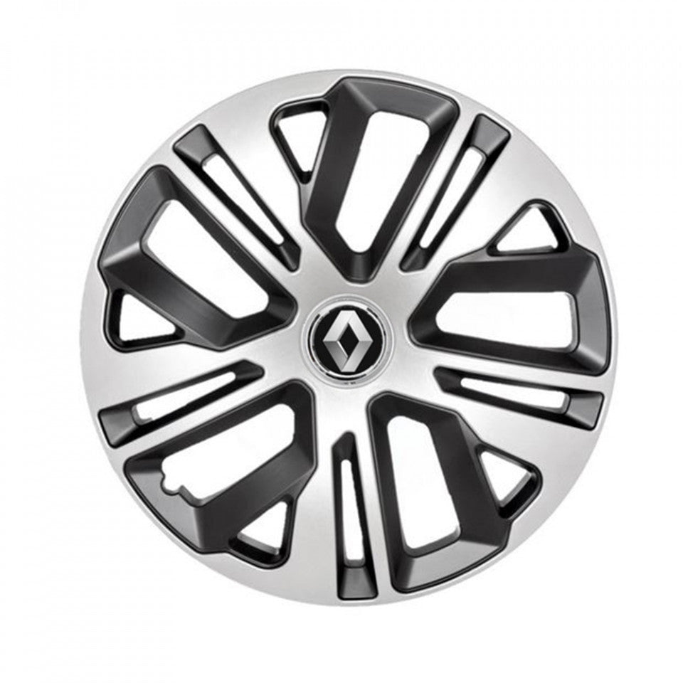Set 4 capace 15 inch // Grafit Raven II, compatibil cu gama auto RENAULT,bi-color
