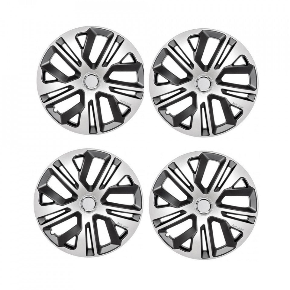 Set 4 capace 15 inch // Grafit Raven II, compatibil cu gama auto RENAULT,bi-color