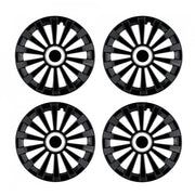 Set 4 capace 16 inch // MERIDIAN, compatibil cu gama auto new DACIA ,negru