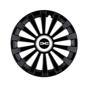 Set 4 capace 16 inch // MERIDIAN, compatibil cu gama auto new DACIA ,negru