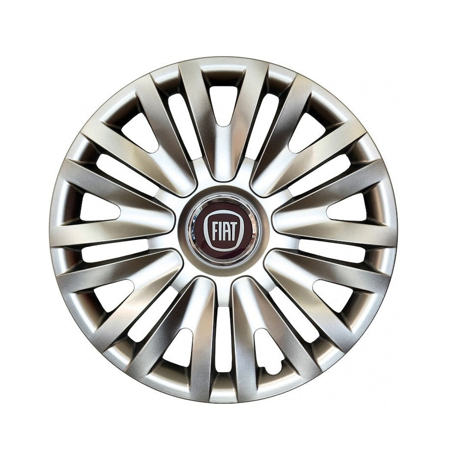 Set 4 capace roti potrivite jantelor de 14 inch compatibile FIAT 500, Punto, Bravo, Albea, Tipo, Stilo, Model - 217
