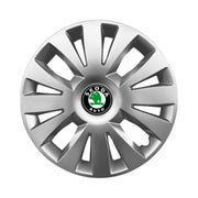 Set 4 capace roti potrivite jantelor de 15 inch compatibile gama SKODA model - 324