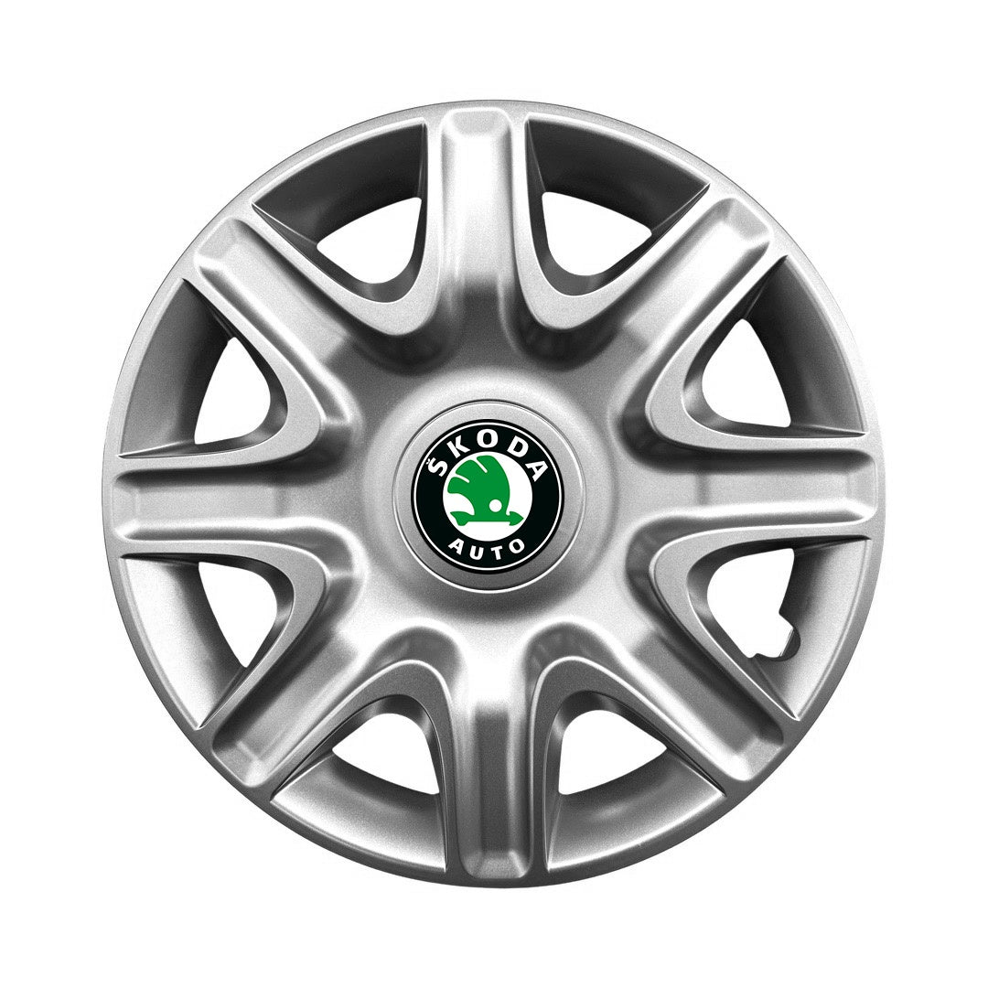Set 4 capace roti potrivite jantelor de 15 inch compatibile gama SKODA model - 332