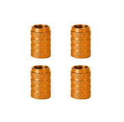 Set 4 capace valva universale 16x10 mm din metal, culoare portocaliu