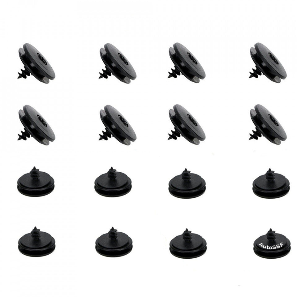Set 8 buc cleme fixare pentru covorase in podea,Universale negre