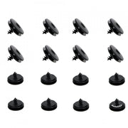 Set 8 buc cleme fixare pentru covorase in podea,Universale negre