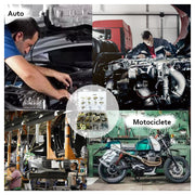 Set asortat 160 bucati de cleme metalice pentru auto, varietate de dimensiuni, tip U