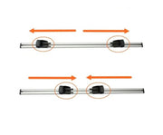 Set bare portbagaj aluminiu, Aripa de avion wingbar, BMW X1 E84 2009-2015